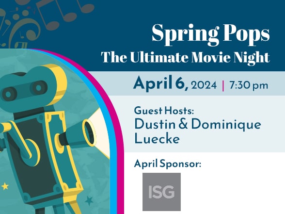 Spring Pops Ultimate Movie night banner