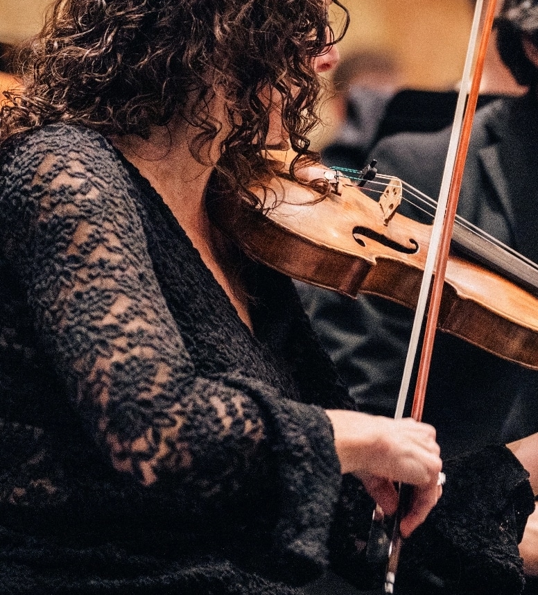 violinist performing