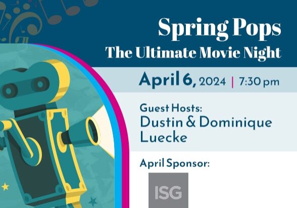 Spring Pops Ultimate Movie night banner